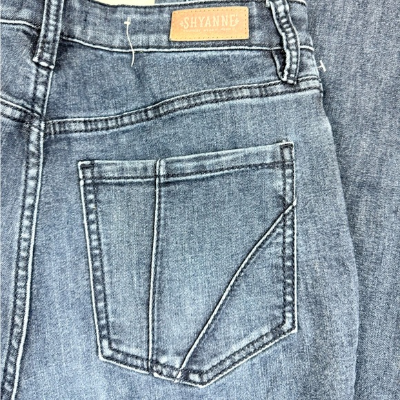 Women's Dark Blue Flare Jeans - Picture 10 of 10